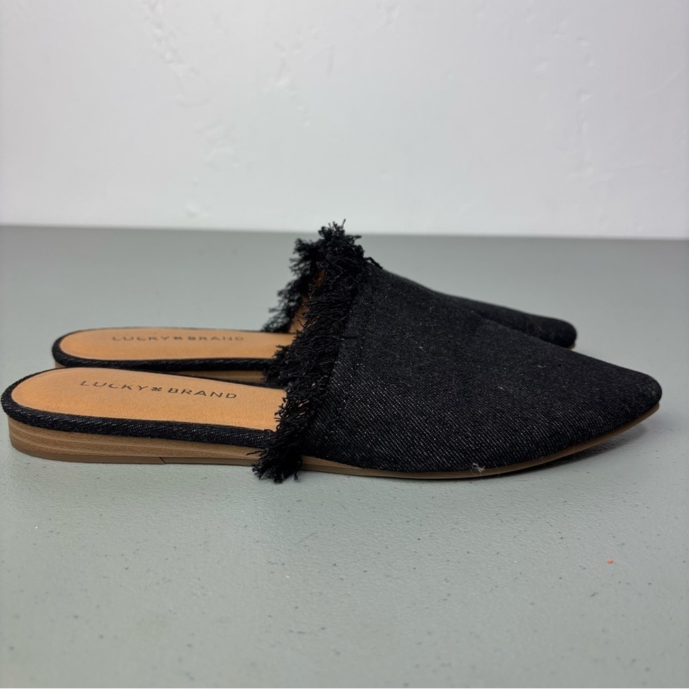 Lucky Brand Women's Black Mules Slip On Size 8.5M Bapsee